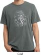 Mens Yoga Shirt 3D Ganesha Darks Pigment Dyed Tee T-Shirt