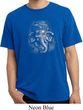Mens Yoga Shirt 3D Ganesha Darks Pigment Dyed Tee T-Shirt