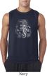 Mens Yoga Shirt 3D Ganesha Darks Sleeveless Tee T-Shirt