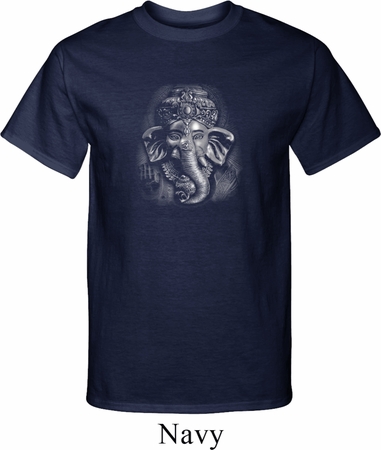 Mens Yoga Shirt 3D Ganesha Darks Tall Tee T-Shirt