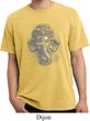 Mens Yoga Shirt 3D Ganesha Lights Pigment Dyed Tee T-Shirt
