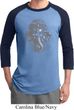 Mens Yoga Shirt 3D Ganesha Lights Raglan Tee T-Shirt