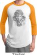 Mens Yoga Shirt 3D Ganesha Lights Raglan Tee T-Shirt
