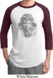 Mens Yoga Shirt 3D Ganesha Lights Raglan Tee T-Shirt