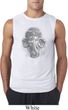 Mens Yoga Shirt 3D Ganesha Lights Sleeveless Tee T-Shirt