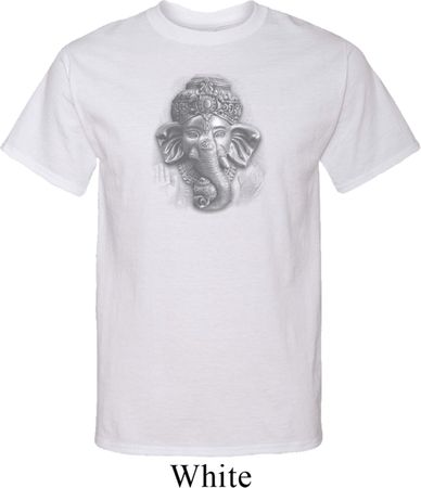 Mens Yoga Shirt 3D Ganesha Lights Tall Tee T-Shirt