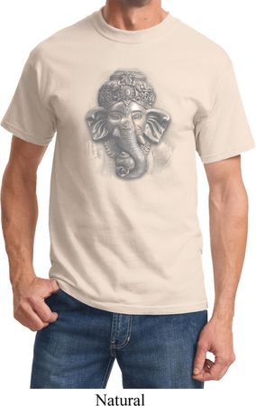 Mens Yoga Shirt 3D Ganesha Lights Tee T-Shirt