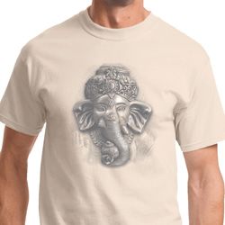 Mens Yoga Shirt 3D Ganesha Lights Tee T-Shirt