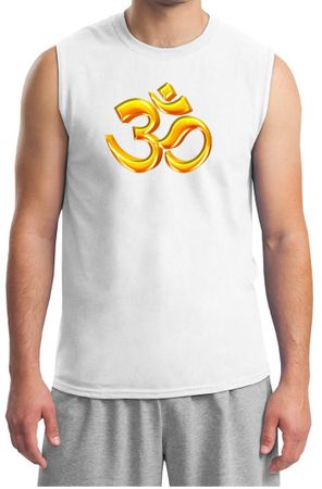 Mens Yoga Shirt 3D OM Muscle Shirt
