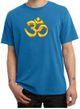 Mens Yoga Shirt 3D OM Pigment Dyed Tee T-Shirt