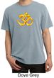Mens Yoga Shirt 3D OM Pigment Dyed Tee T-Shirt