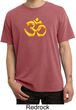 Mens Yoga Shirt 3D OM Pigment Dyed Tee T-Shirt