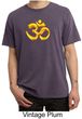 Mens Yoga Shirt 3D OM Pigment Dyed Tee T-Shirt