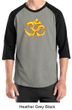 Mens Yoga Shirt 3D OM Raglan Tee T-Shirt