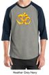 Mens Yoga Shirt 3D OM Raglan Tee T-Shirt