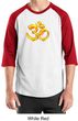 Mens Yoga Shirt 3D OM Raglan Tee T-Shirt
