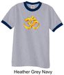 Mens Yoga Shirt 3D OM Ringer Tee T-Shirt