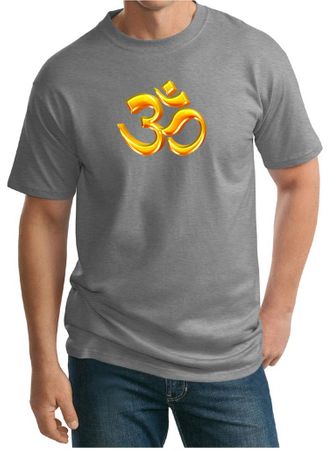 Mens Yoga Shirt 3D OM Tall Tee T-Shirt