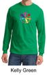 Mens Yoga Shirt 7 Chakra Circle Long Sleeve Tee T-Shirt