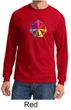 Mens Yoga Shirt 7 Chakra Circle Long Sleeve Tee T-Shirt
