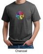 Mens Yoga Shirt 7 Chakra Circle Organic Tee T-Shirt