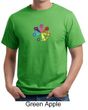 Mens Yoga Shirt 7 Chakra Circle Organic Tee T-Shirt