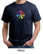 Mens Yoga Shirt 7 Chakra Circle Organic Tee T-Shirt