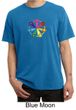 Mens Yoga Shirt 7 Chakra Circle Pigment Dyed Tee T-Shirt