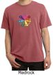 Mens Yoga Shirt 7 Chakra Circle Pigment Dyed Tee T-Shirt
