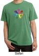 Mens Yoga Shirt 7 Chakra Circle Pigment Dyed Tee T-Shirt