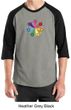Mens Yoga Shirt 7 Chakra Circle Raglan Tee T-Shirt