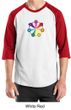 Mens Yoga Shirt 7 Chakra Circle Raglan Tee T-Shirt