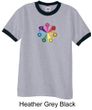 Mens Yoga Shirt 7 Chakra Circle Ringer Tee T-Shirt