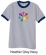 Mens Yoga Shirt 7 Chakra Circle Ringer Tee T-Shirt
