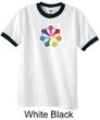 Mens Yoga Shirt 7 Chakra Circle Ringer Tee T-Shirt
