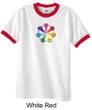 Mens Yoga Shirt 7 Chakra Circle Ringer Tee T-Shirt