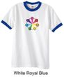 Mens Yoga Shirt 7 Chakra Circle Ringer Tee T-Shirt