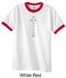 Mens Yoga Shirt 7 Chakras Meditation Ringer Shirt