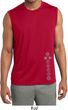 Mens Yoga Shirt 7 Chakras Bottom Print Sleeveless Moisture Wicking Tee