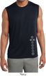 Mens Yoga Shirt 7 Chakras Bottom Print Sleeveless Moisture Wicking Tee