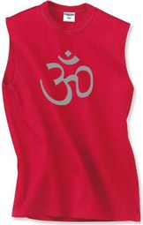 Mens Yoga Shirt - Aum Symbol Meditation Adult Muscle Shirt