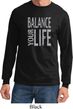 Mens Yoga Shirt Balance Your Life Long Sleeve Tee T-Shirt