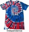 Mens Yoga Shirt Balance Your Life Patriotic Tie Dye Tee T-shirt