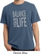 Mens Yoga Shirt Balance Your Life Pigment Dyed Tee T-Shirt