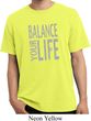 Mens Yoga Shirt Balance Your Life Pigment Dyed Tee T-Shirt
