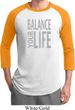 Mens Yoga Shirt Balance Your Life Raglan Tee T-Shirt