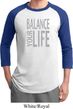 Mens Yoga Shirt Balance Your Life Raglan Tee T-Shirt