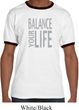Mens Yoga Shirt Balance Your Life Ringer Tee T-Shirt