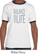 Mens Yoga Shirt Balance Your Life Ringer Tee T-Shirt