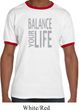 Mens Yoga Shirt Balance Your Life Ringer Tee T-Shirt
